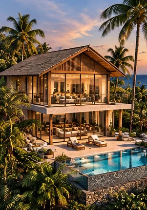 Villa 1 design study, 400–450 m²
