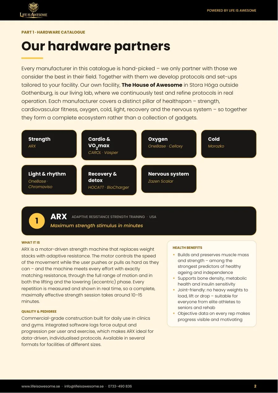 Life is Awesome partner catalogue, page 2
