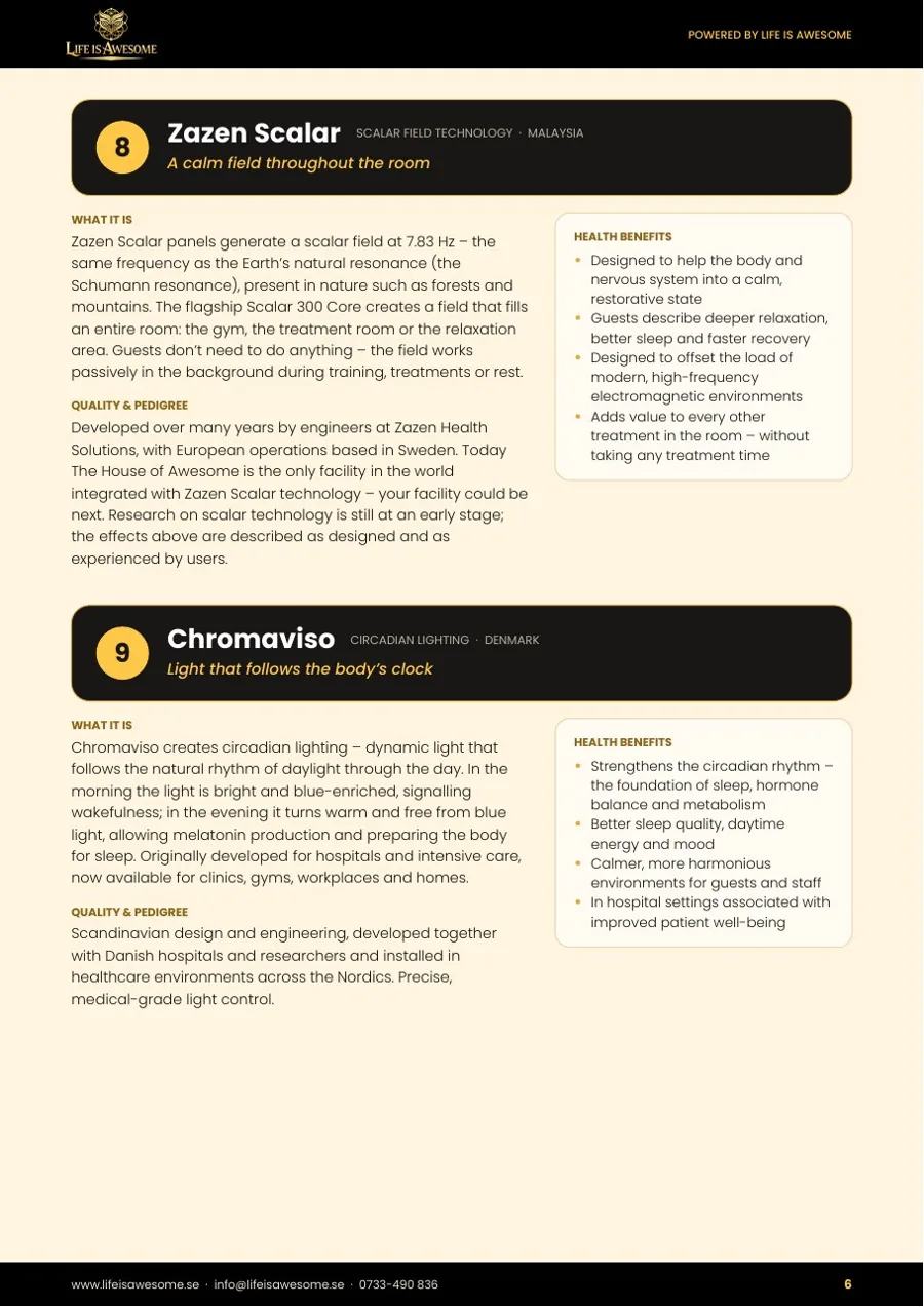 Life is Awesome partner catalogue, page 6