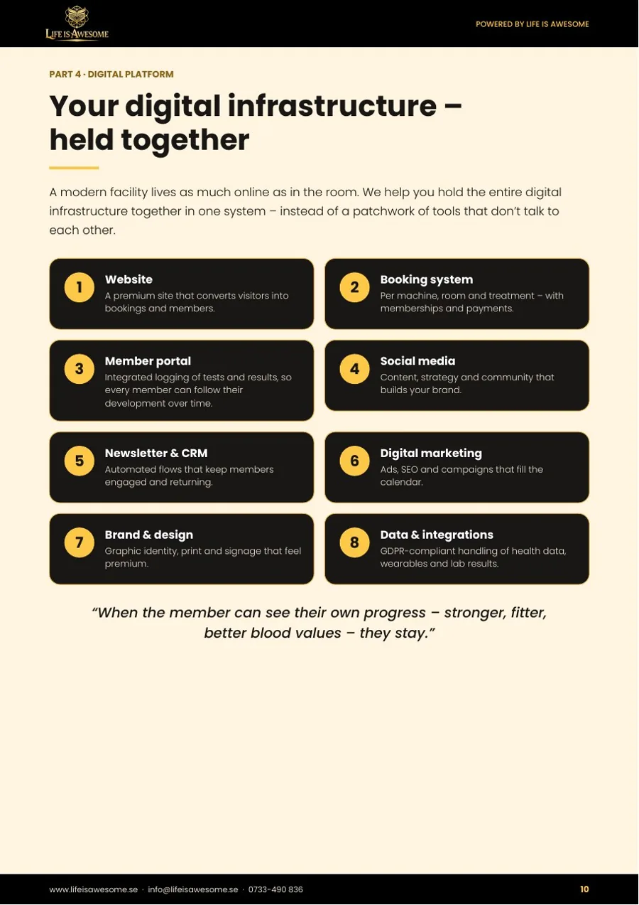 Life is Awesome partner catalogue, page 10