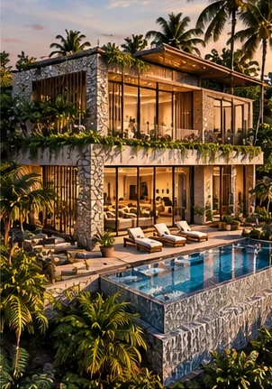 Villa 5 design study, 500–650 m²