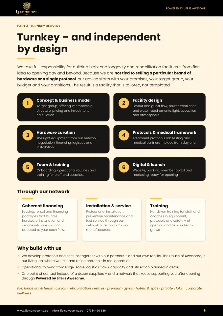 Life is Awesome partner catalogue, page 9